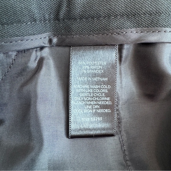 TALLS! Express Editor Black Mid-rise Trousers Pants Size 10L Office MSRP $88 - Picture 7 of 8